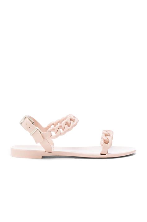 givenchy play for her pink|Givenchy pink jelly sandals.